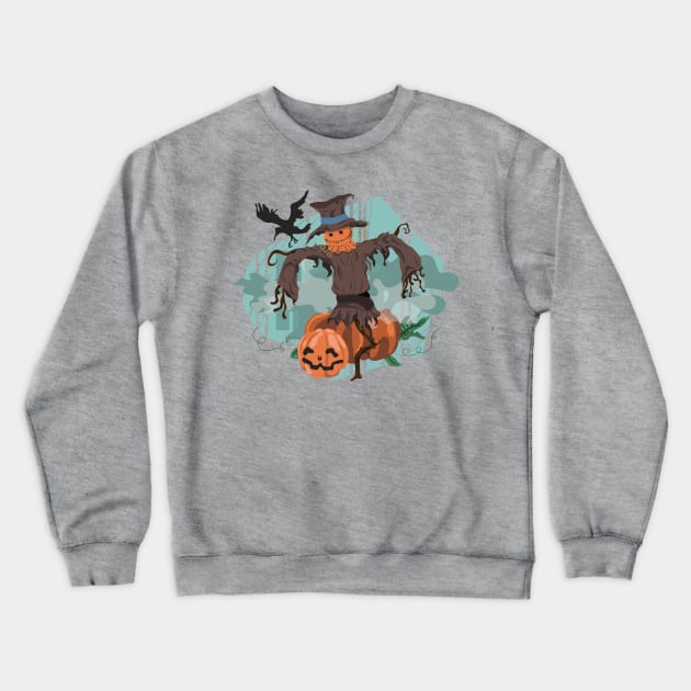 Halloween Scarecrow Crewneck Sweatshirt by holidaystore